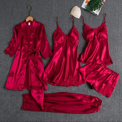 Pink 4 PCS Night suit