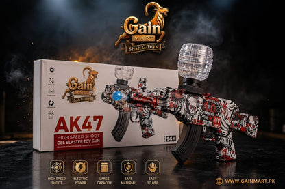 AK-47 Gel Blaster Rechargeable Electric Machine Toygun